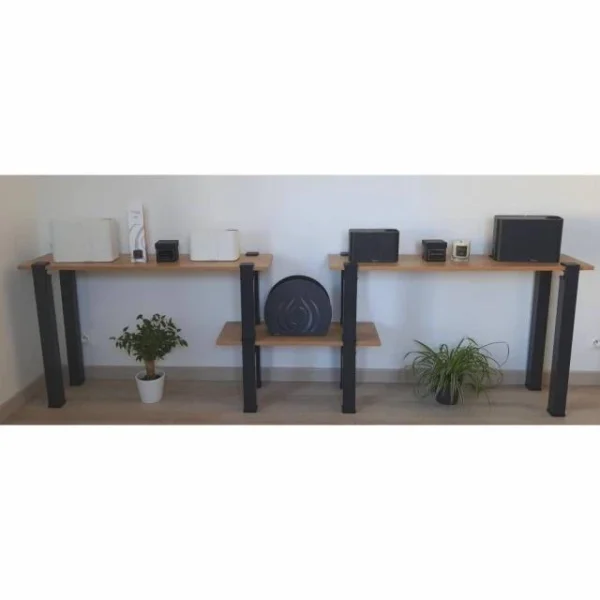 en vente Acheter ⭐ Kit Etagère Modulable – 3 Plateaux, 8 Pieds Et 4 Pieds Noirs 🎁 3