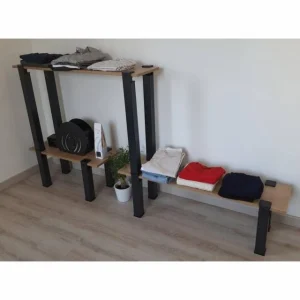 en vente Acheter ⭐ Kit Etagère Modulable – 3 Plateaux, 8 Pieds Et 4 Pieds Noirs 🎁 14