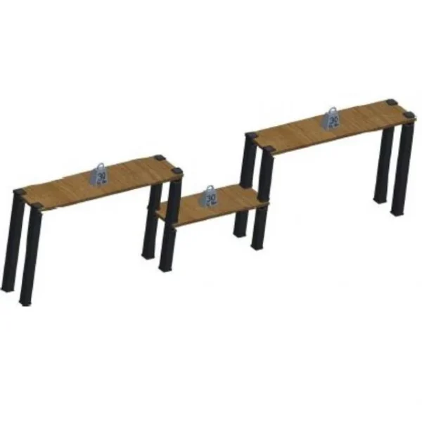 en vente Acheter ⭐ Kit Etagère Modulable – 3 Plateaux, 8 Pieds Et 4 Pieds Noirs 🎁 7