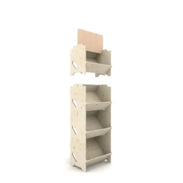 Meilleure affaire ✔️ Présentoir Bois IZZIBOX© En Contreplaqué De Pin – 4 Modules Emboitables 💯 en vente 3